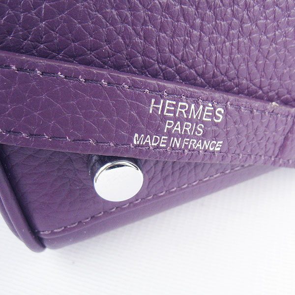 High Quality Hermes Kelly 35cm Togo Leather Bag Purple 6308